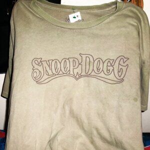 snoop dogg logo official L woman mint tee - hop hop gansta rap comedian actor